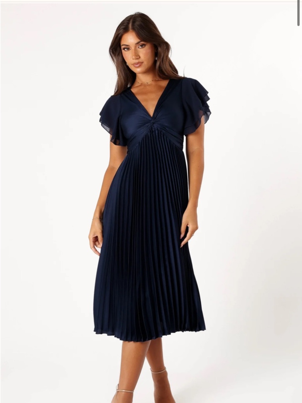 Petal & Pup Nova Flutter Sleeve Midi Dress
Navy medium - Picture 6 of 10